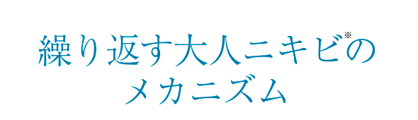 繰り返す大人ニキビのメカニズム